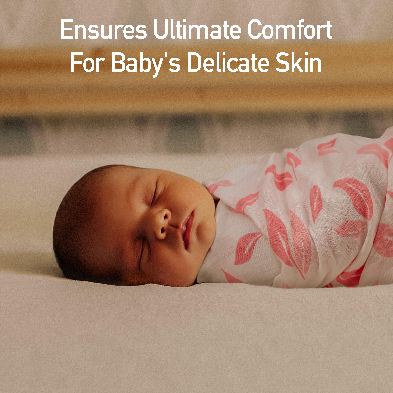 GLLQUEN Baby Muslin Swaddle Blankets 4-Pack - 35