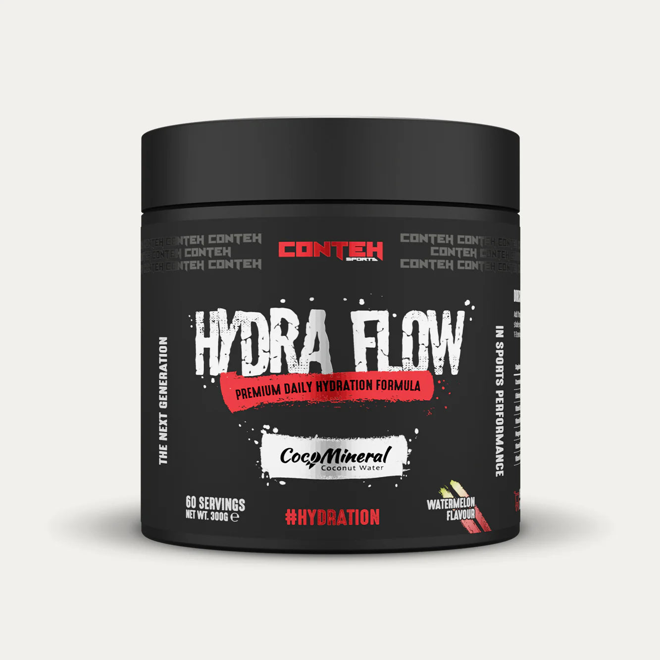 Conteh Sports Hydra Flow Daily Hydration Powder - 300g Electrolyte Drink Mix for Athletes & Active Lifestyles - Perfect for Workouts, Running & Outdoor Activities