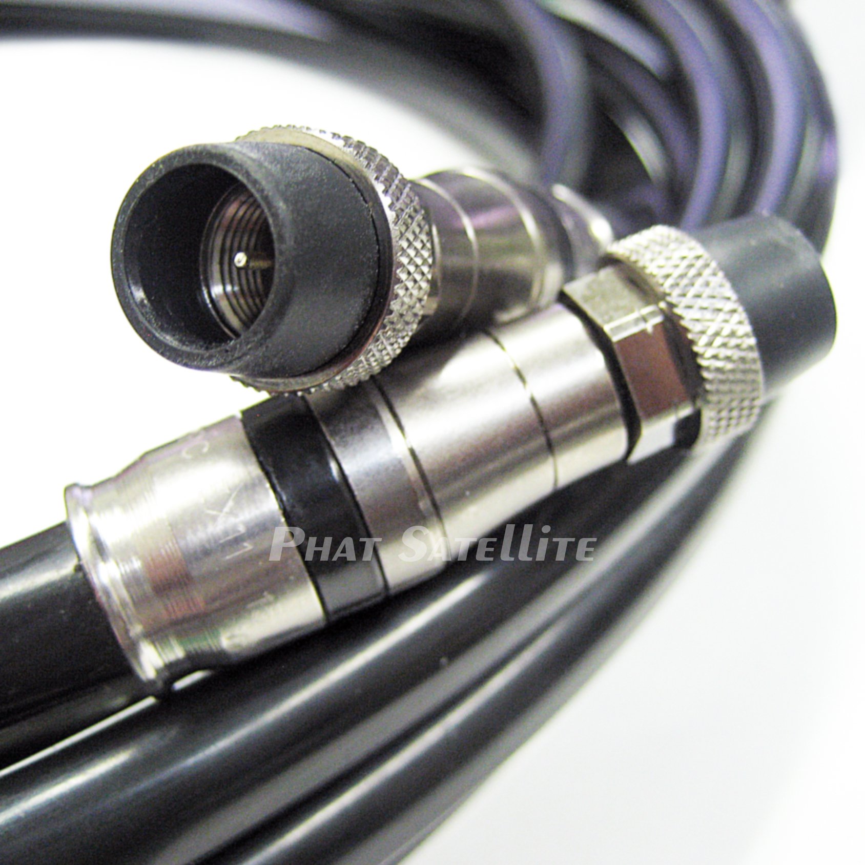 PHAT SATELLITE INTL - 3GHz Indoor Outdoor RG-11 Coaxial HD Cable for Satellite TV Antenna - UL CM Rated, 14AWG 75 Ohm Weatherproof Boot Fittings - Cut to Order Made in USA (400 Feet, Black) - Perfect for Home Theater, Digital TV & Outdoor Satellite Installations