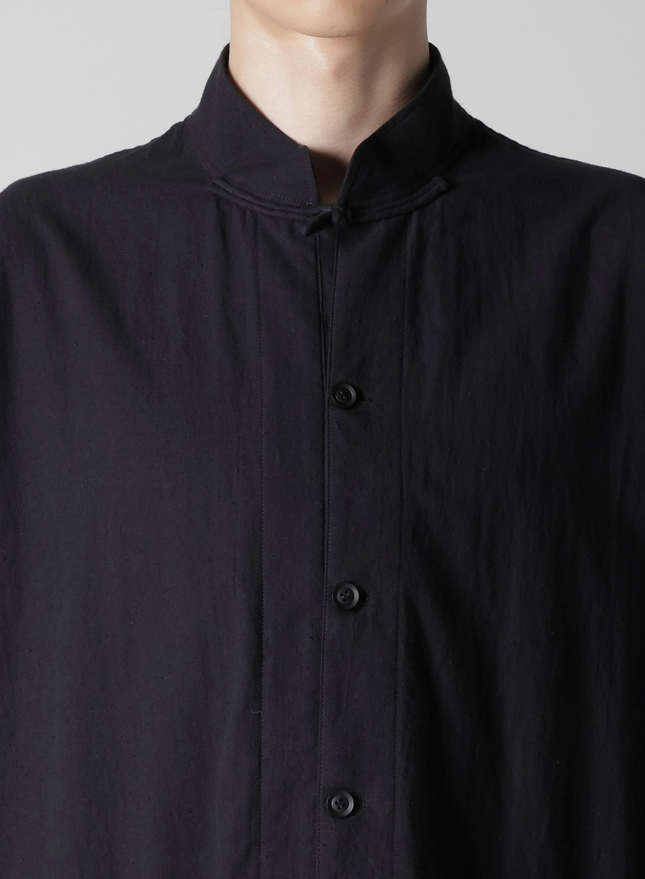 Organic Cotton Hemp Blend Broad Shirt with Stand Collar - Breathable Casual Button-Up for Men & Women - Perfect for Outdoor Activities, Travel, and Everyday Wear