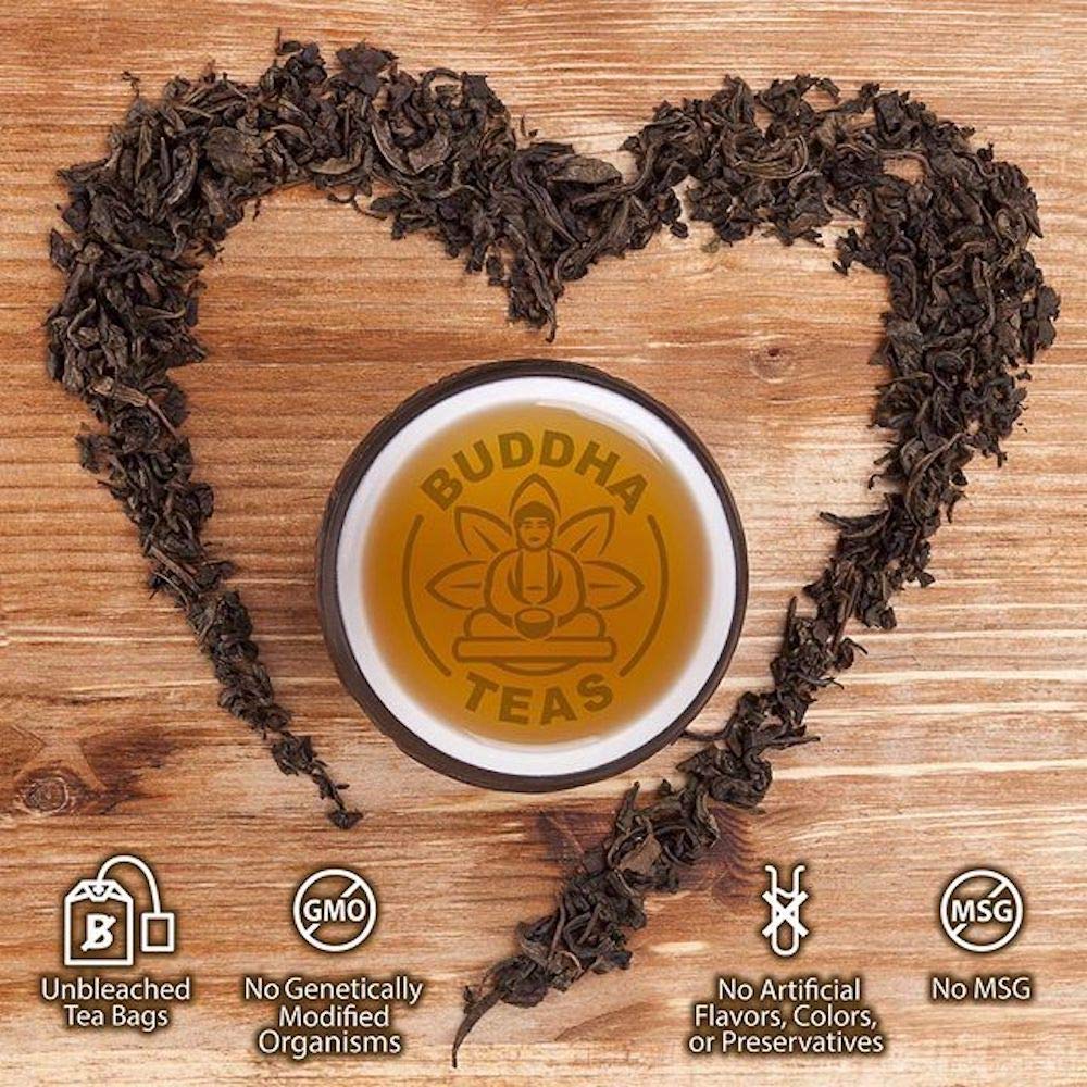 Organic Milk Thistle Tea by Buddha Teas - OU Kosher, USDA & CCOF Certified, 18 Bleach-Free Tea Bags | Supports Liver Health & Detox, Perfect for Daily Wellness & Relaxation