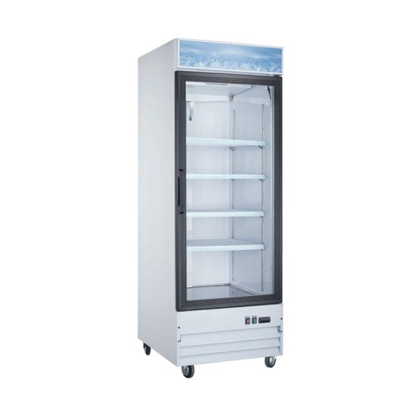 Nella 28 Inch Commercial Refrigerator with Glass Door - Perfect for Restaurants, Cafes, and Retail Stores