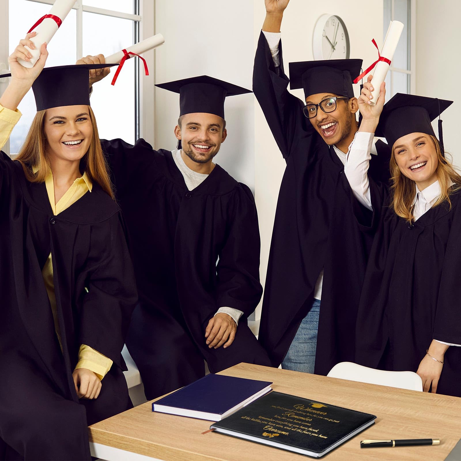 Geyoga Class of 2025 Graduation Guest Book with Pen - 6x8 Inch Memory Scrapbook for Senior Night, College Party & Graduation Gifts - Perfect for High School/University Graduation Ceremonies, Open House Events & Alumni Reunions
