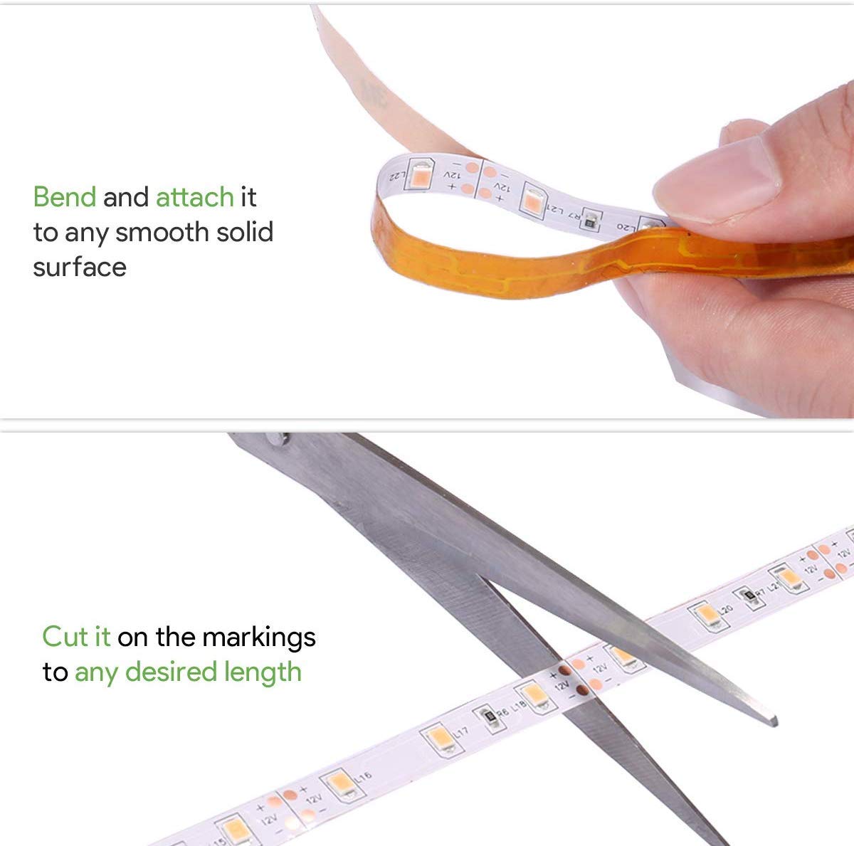 Lepro 32.8ft LED Light Strip - 600 LEDs Warm White Flexible Tape Lights (2x16.4ft) 12V DC Non-Waterproof for Home Kitchen Bedroom DIY Decor - Perfect for Accent Lighting, Under Cabinet, Car Interior, and Party Decoration
