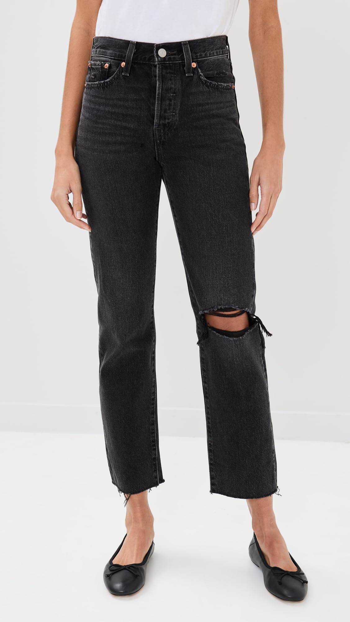 Levi's Women's Premium Wedgie Straight Jeans - High Waist Slim Fit Denim Pants for Casual Wear & Everyday Style