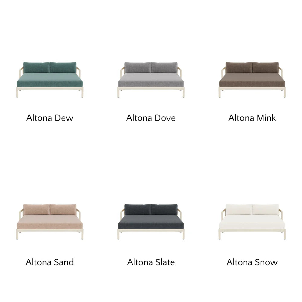 Breeze XL Daybed - Modern Outdoor Patio Lounger with Cushion, Waterproof & UV Resistant - Perfect for Poolside, Garden, or Backyard Relaxation