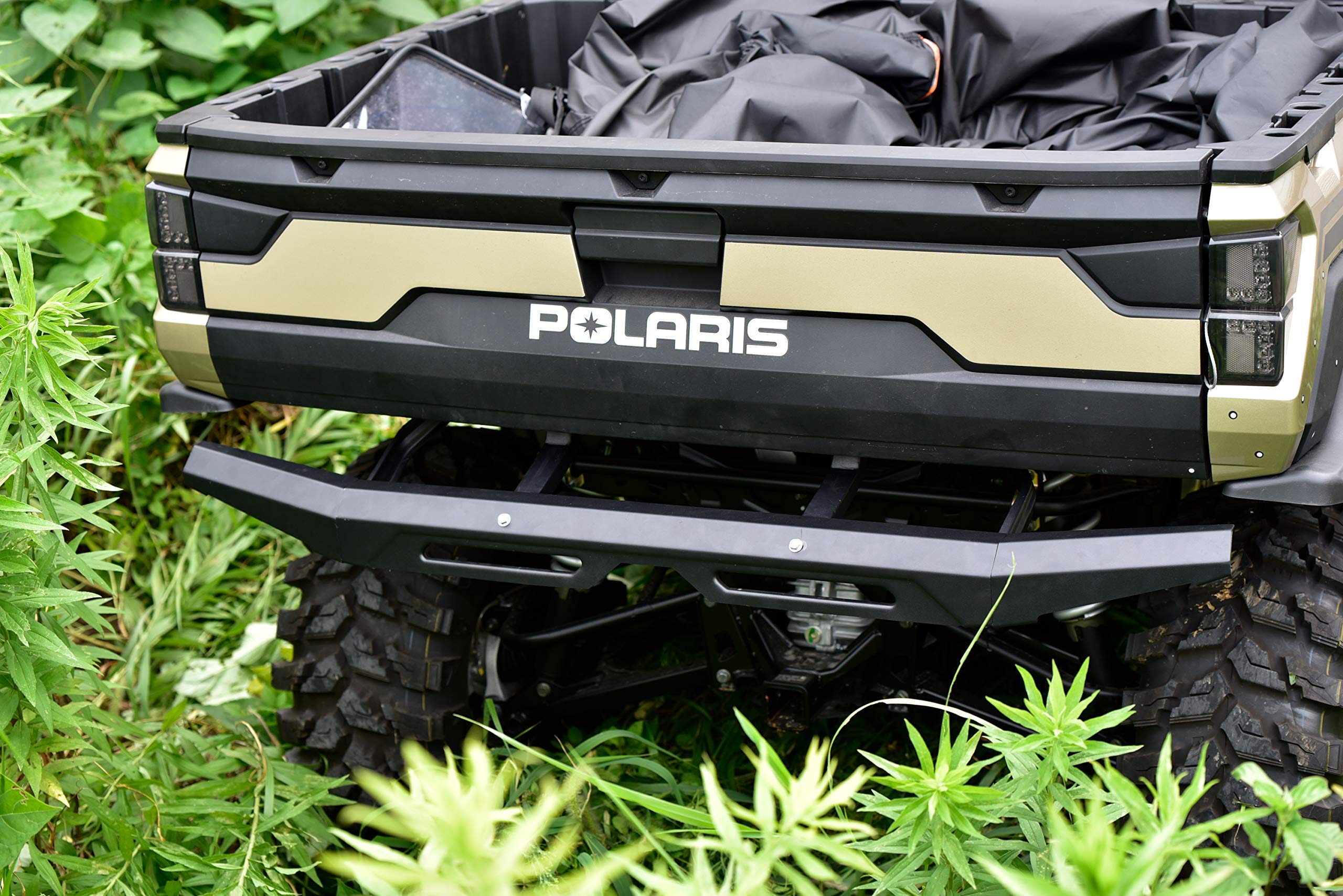 SAUTVS Rear Bumper & Front Floor Mats Kit for Polaris Ranger XP 1000 Crew 1000 Diesel - Durable Off-Road Protection for UTV Accessories | Perfect for Hunting, Farming & Outdoor Adventures