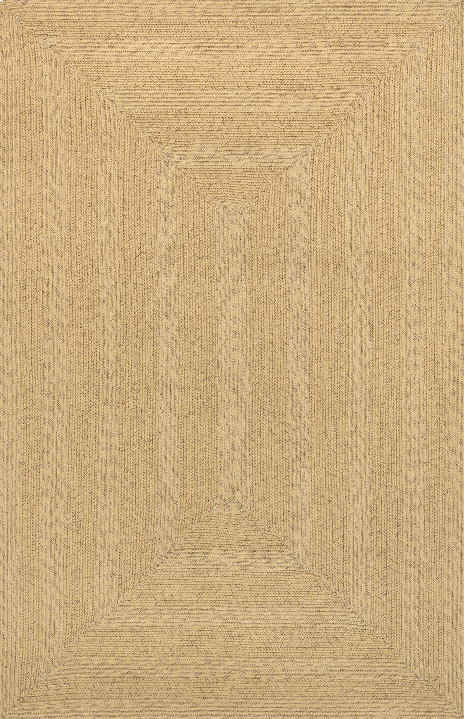 Braided Textured Indoor Outdoor Area Rug - Tan Brown Natural Fiber Floor Mat for Living Room, Bedroom, Patio & Deck Decor