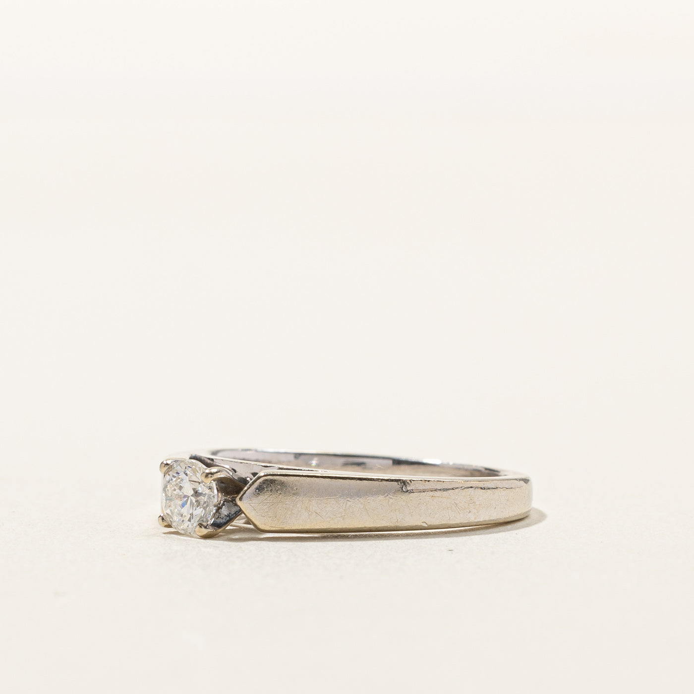 0.21ct Solitaire Diamond Engagement Ring - Size 5 | Classic Round Cut Wedding Band for Women | Perfect for Proposals, Anniversaries & Special Occasions
