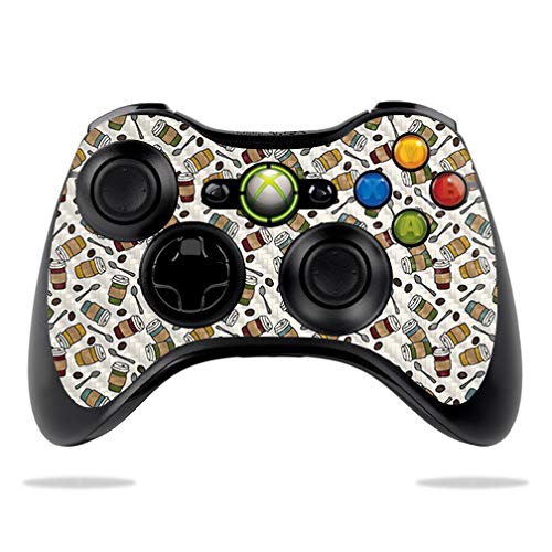 Premium Carbon Fiber Skin for Microsoft Xbox 360 Controller - Coffee Brown | Protective & Durable Textured Vinyl Wrap | Easy to Apply, Remove & Reusable | Made in USA | Perfect for Gaming, Collectors & Customization Enthusiasts
