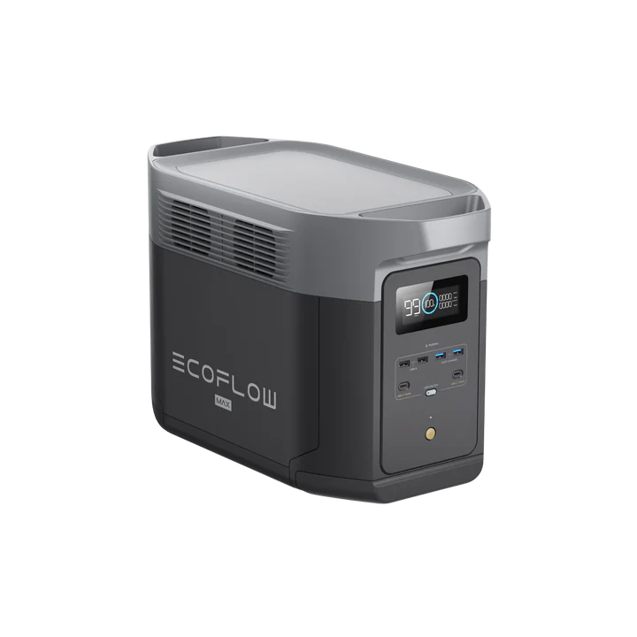 EcoFlow DELTA 2 Max Portable Power Station with 160W Solar Panel - Solar Generator for Camping, RV, Home Backup & Emergency Power Supply