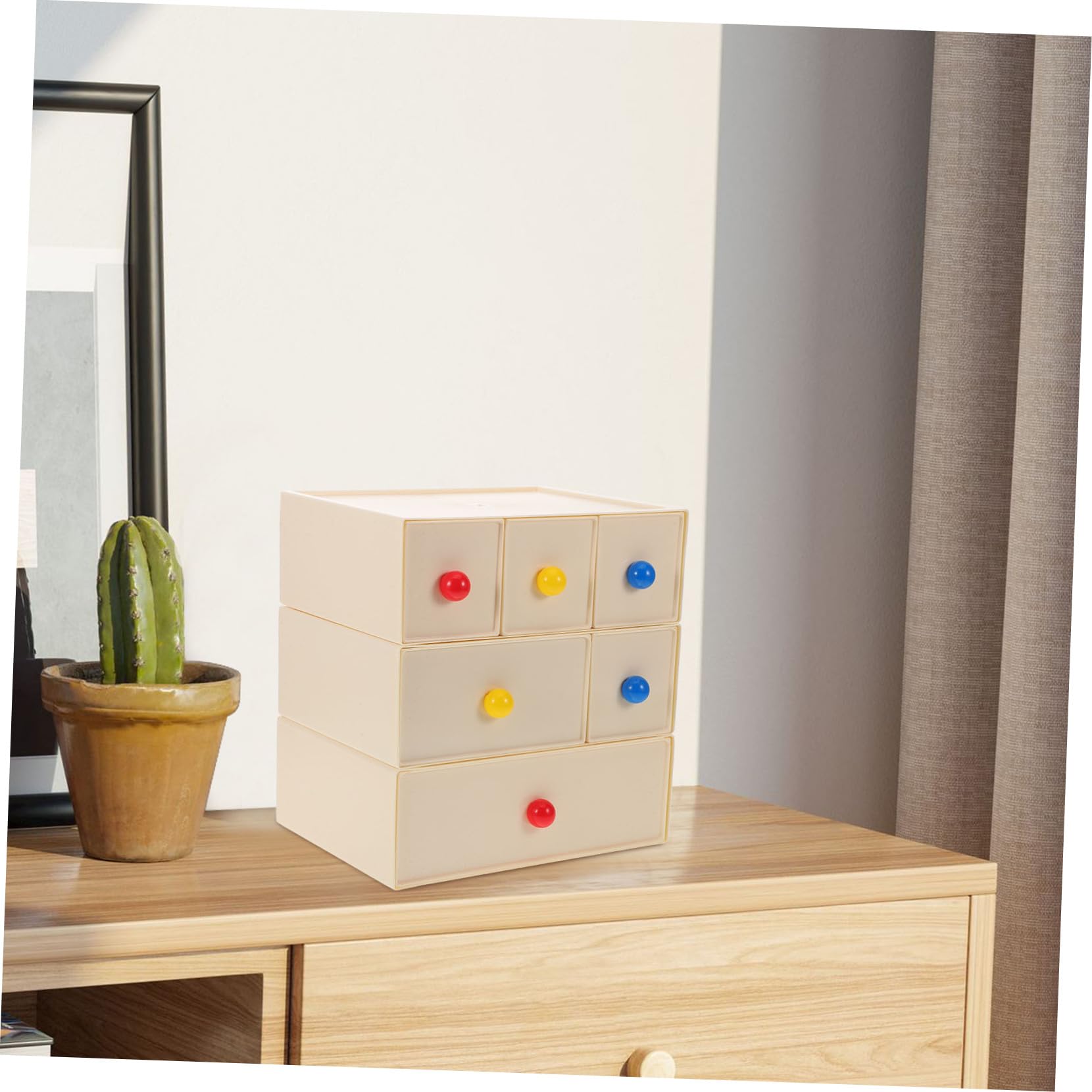 FOYTOKI Large Cosmetic Storage Box with Drawers - Plastic Makeup Organizer for Vanity, Bathroom & Travel - Perfect for Lipsticks, Brushes & Skincare Products