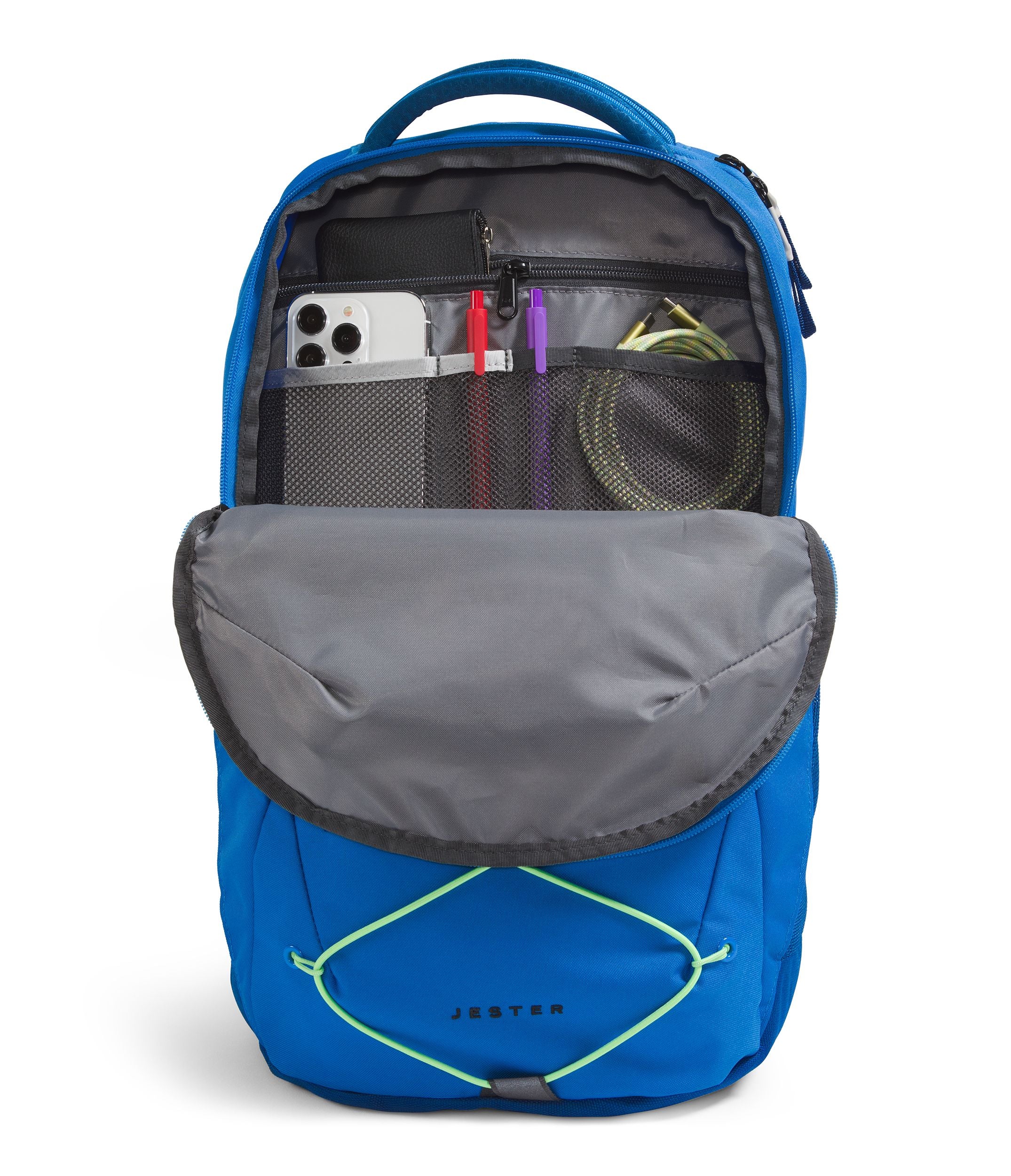 The North Face Jester Backpack - Durable School & Travel Backpack for Men & Women - Water-Resistant Laptop Backpack with USB Port - Perfect for College, Hiking & Commuting