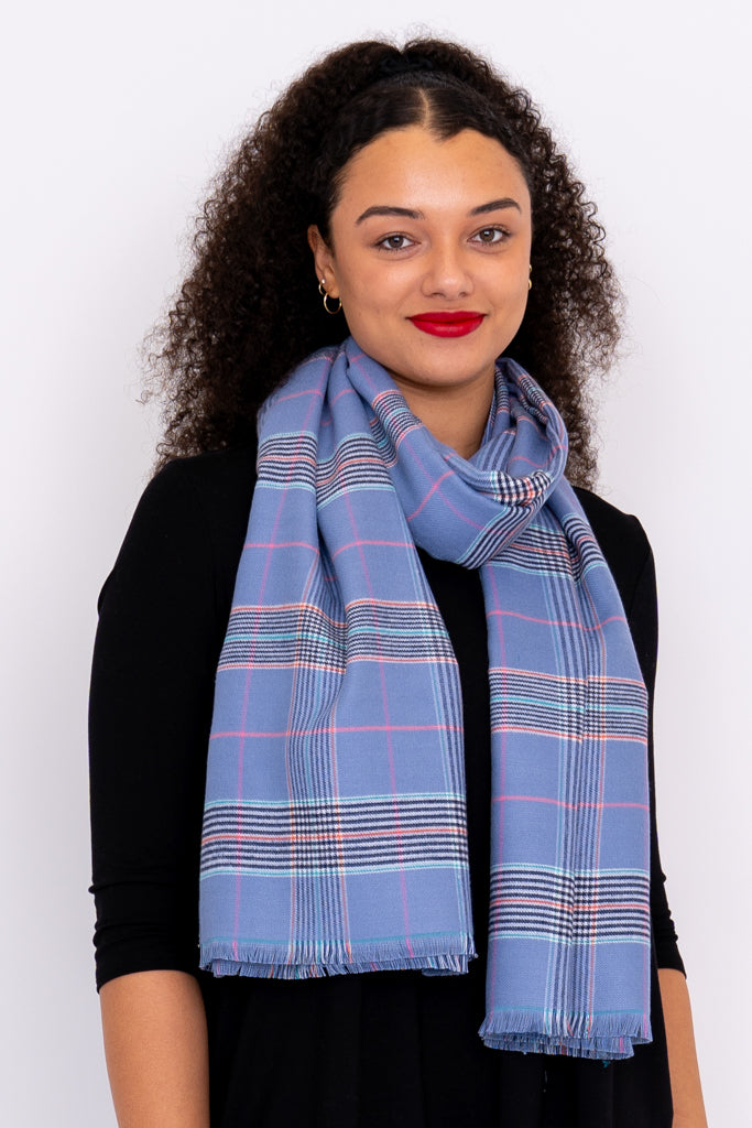 Warm & Stylish Peri Tartan Scarf - Soft Winter Fashion Accessory for Women & Men - Perfect for Cold Weather, Outdoors & Holiday Gifts