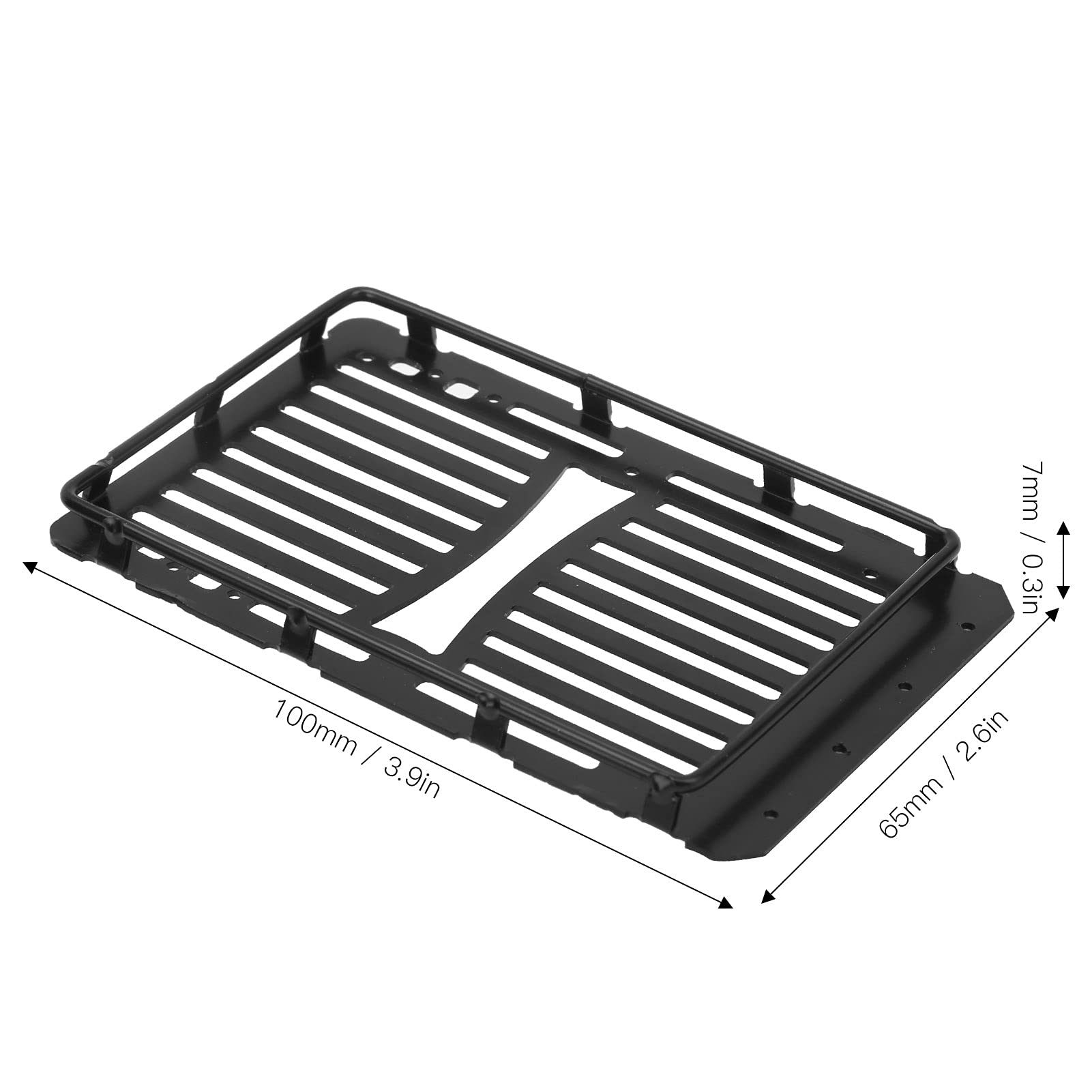 VGEBY 1/24 Scale RC Car Roof Rack & Luggage Carrier for Wrangler/Axial SCX24 - Durable Remote Control Model Car Accessories for Off-Road Adventures & Outdoor Play