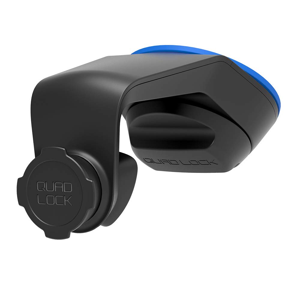 Quad Lock Universal Phone Mount for Car - Strong Suction Cup Windshield & Dashboard Holder for iPhone, Samsung, Google Pixel - Perfect for GPS Navigation & Hands-Free Driving