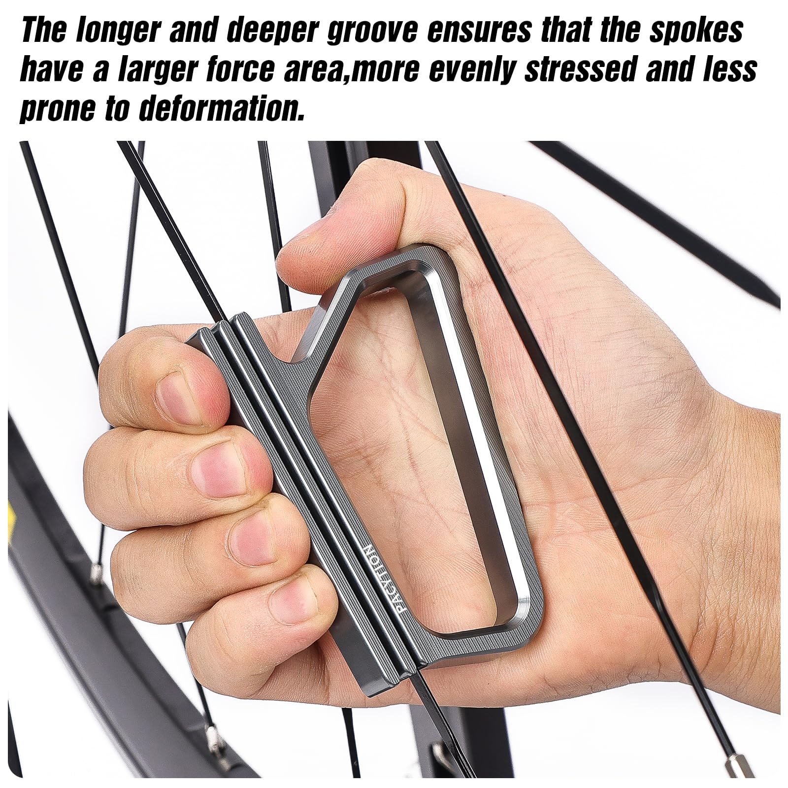 Premium Bicycle Spoke Wrench Tool - Heavy Duty Bike Wheel Spoke Holder for 0.8mm-1.3mm Flat Spokes - Professional Wheel Building & Truing Kit - Prevents Twisting of Bladed Spokes - Ideal for Cycling Enthusiasts & Bike Mechanics (Perfect for Road Bikes, Mountain Bikes & DIY Wheel Repairs)