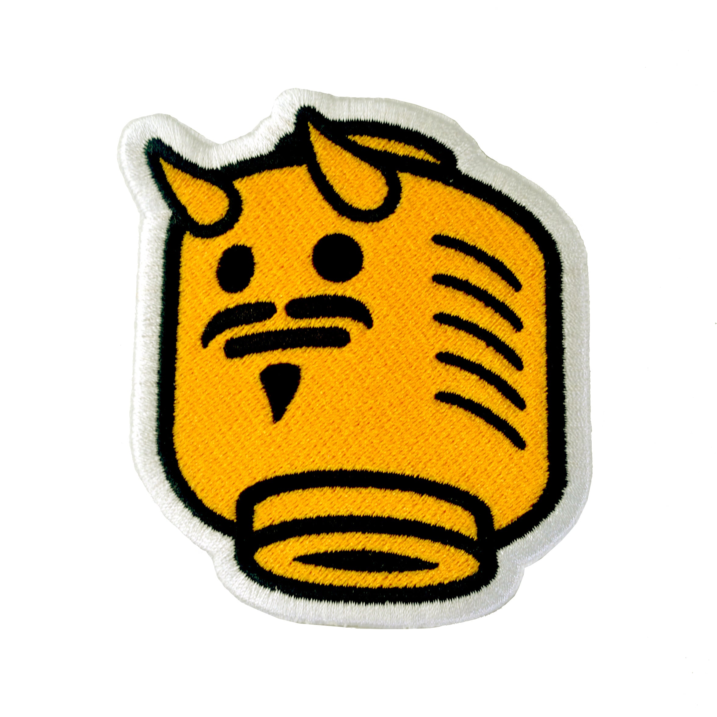 Devil Head Iron-On Patch - Gothic Punk Embroidered Badge for Jackets, Backpacks & DIY Crafts (3.5