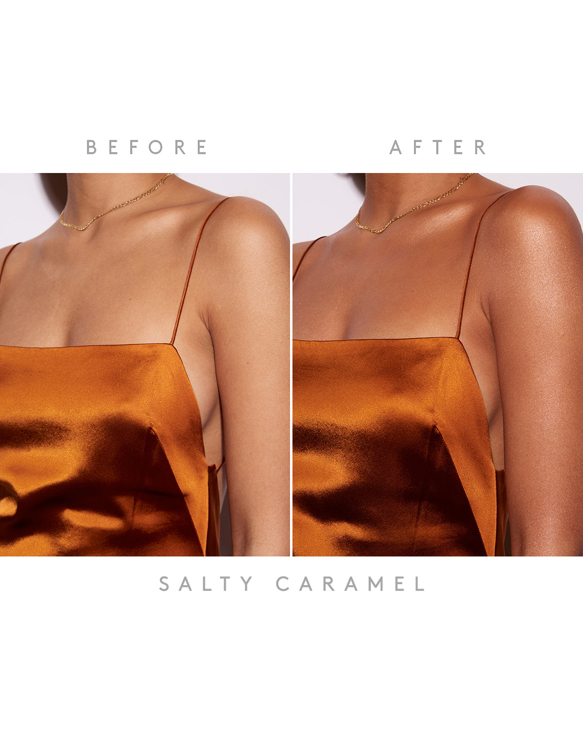 Body Sauce Body Luminizing Tint - Salty Caramel | Hydrating Glow Oil for Legs, Arms & Shoulders | Perfect for Summer Beach Days & Night Out Glow