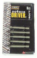 MIBRO 5-Piece Drill Bit Set - High-Speed Steel Twist Drill Bits for Wood, Metal & Plastic - Perfect for DIY Projects, Home Repairs & Construction Work