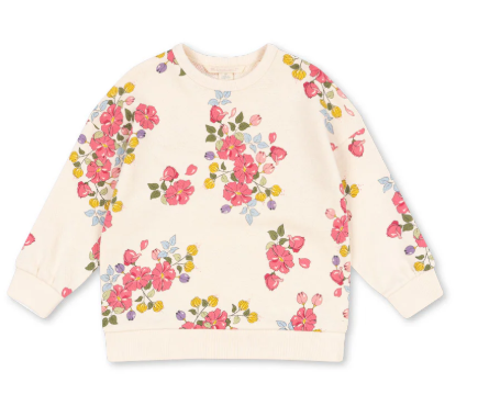 KONGES SLOJD LOUPY LOU Sweatshirt for Kids - Soft Cotton Pullover (9M-8Y) - Perfect for Playdates, School & Cozy Family Outings