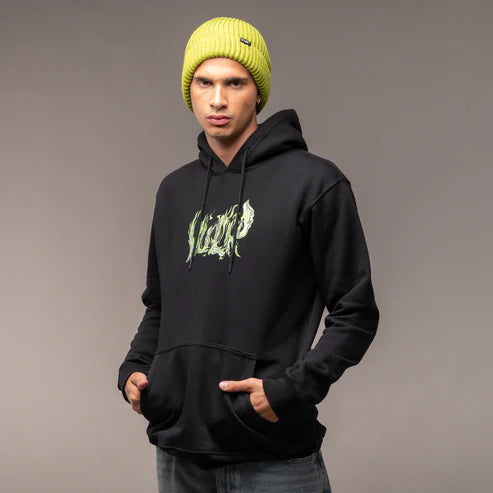 Unisex Vulk Kangaroo Hoodie - Black | Soft & Comfortable Fleece Pullover for Men & Women | Perfect for Casual Wear, Gym & Outdoor Activities