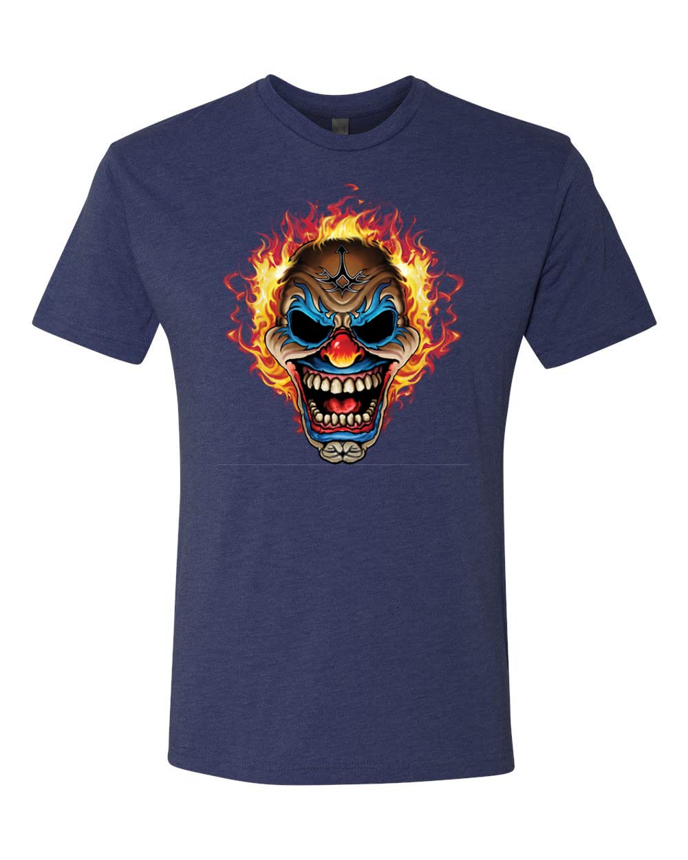 Fierce Clown Car & Truck Design Premium Tri-Blend T-Shirt for Men - Soft Vintage Style Graphic Tee for Casual Wear, Parties & Halloween Costumes