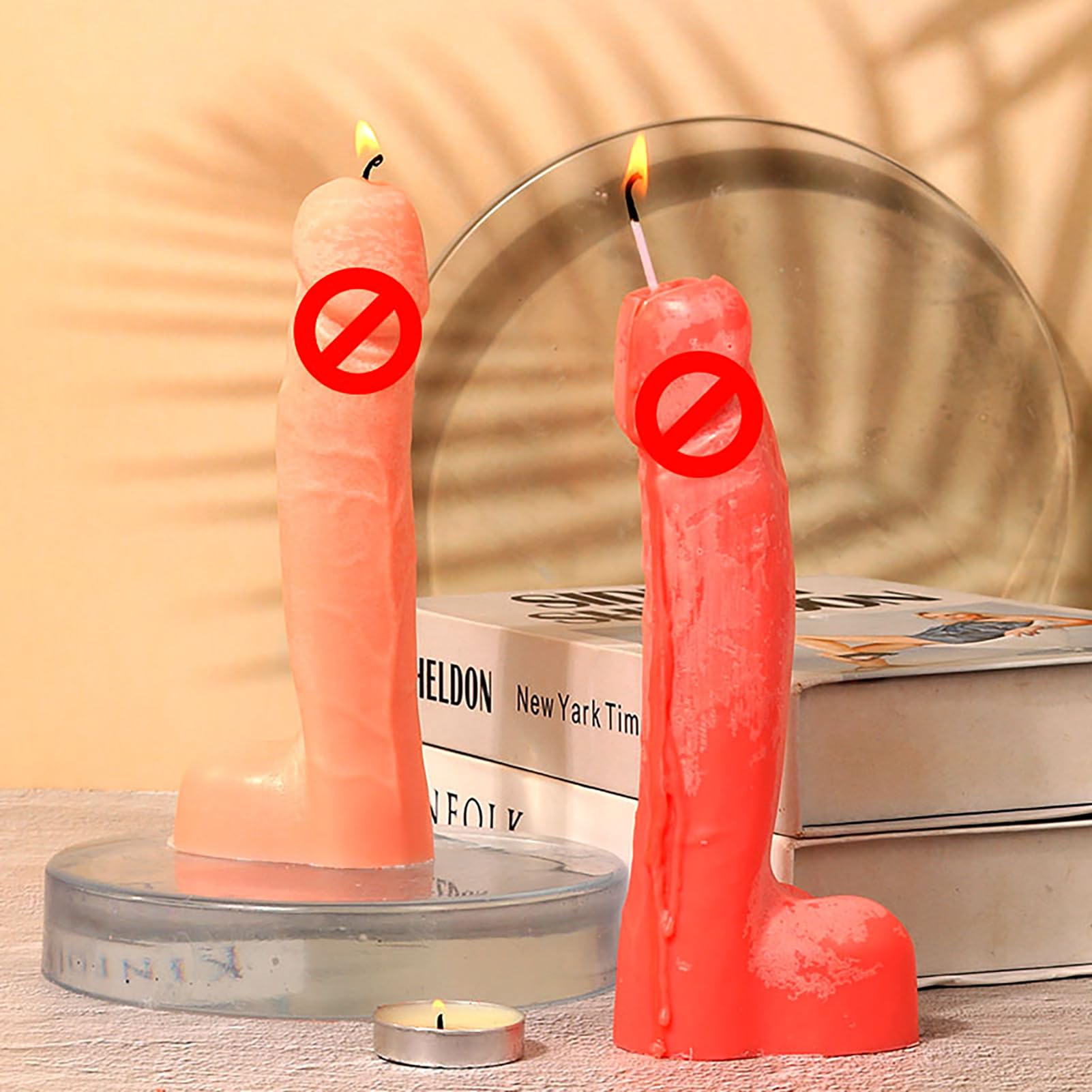 3 Silicone Penis Candle Molds for DIY Candle Making - Adult Themed Party Supplies & Bachelorette Decorations - Perfect for Naughty Birthday Parties, Adult Gag Gifts & Unique Home Decor