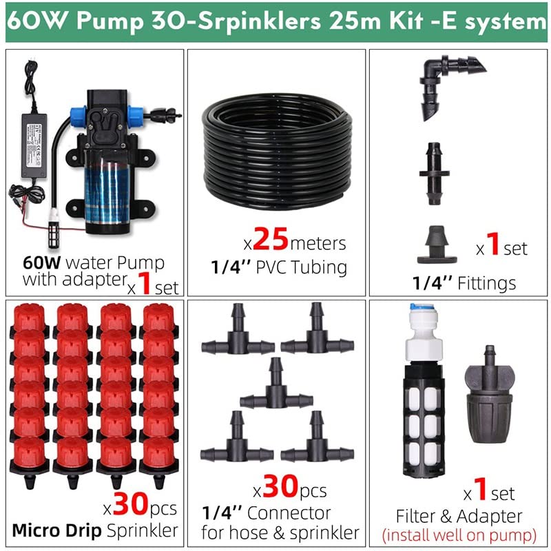 12V DC Submersible Sump 60W Automatic Diaphragm Water Pump for Sump, Spray, Transfer (5-30M Range) - Ideal for Aquariums, Fountains, and Irrigation Systems (Color: E)