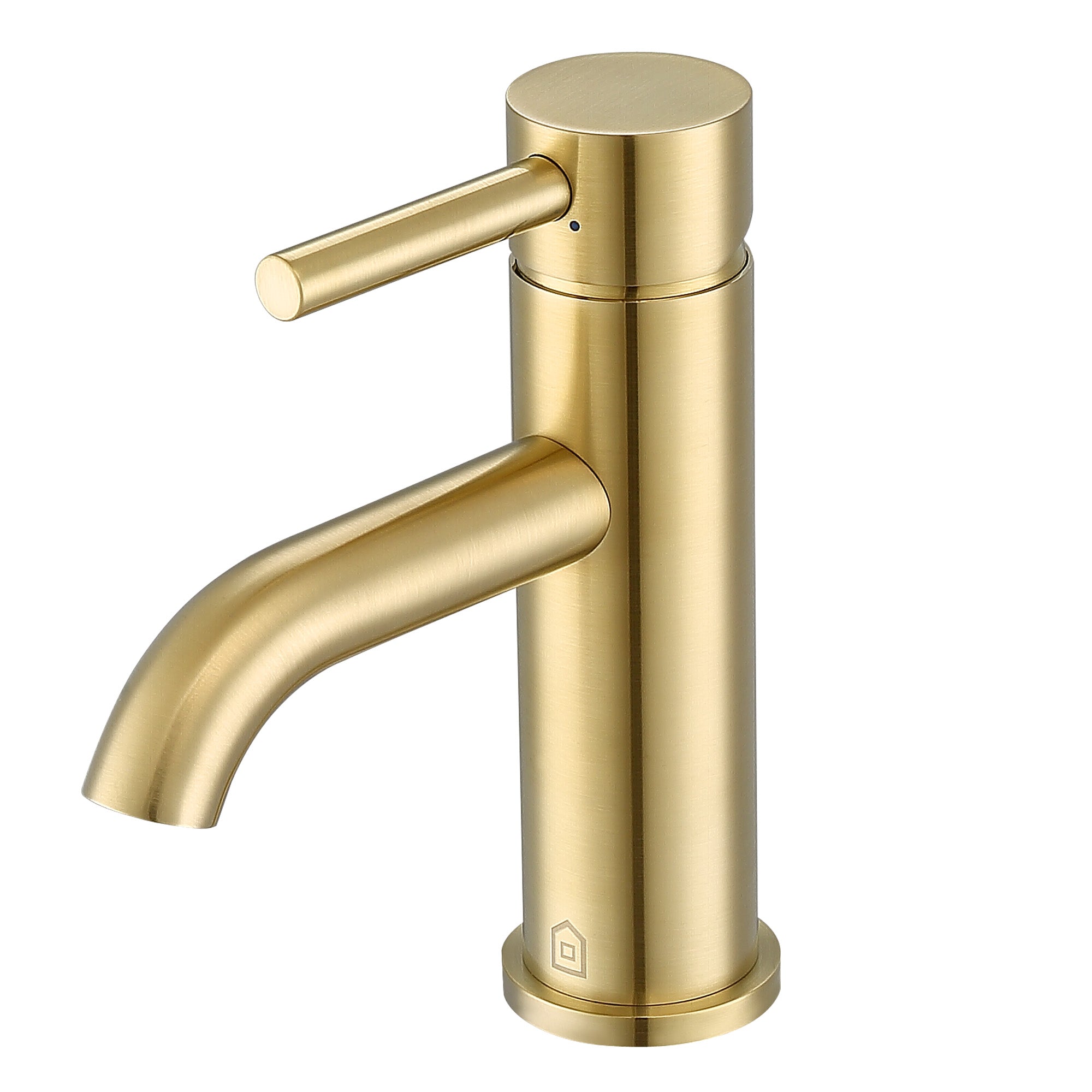 Ancona Valencia Single Handle 1 Hole Bathroom Faucet in Brushed Champagne Gold - Modern Waterfall Sink Faucet for Bathroom Vanity, Powder Room & Guest Bath (Oil-Rubbed Bronze Finish)
