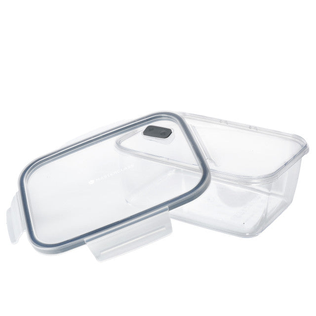 Eco-Friendly 800ml Rectangular Food Storage Container with Snap Lid - Perfect for Meal Prep, Leftovers & Pantry Organization | BPA-Free & Leak-Proof | MasterClass Kitchen Essentials