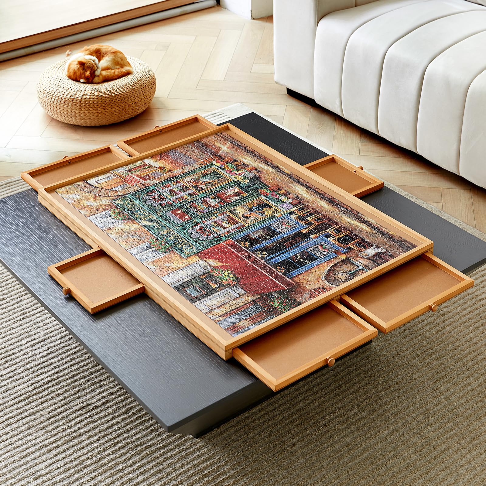 1000 Piece Puzzle Board with Drawers - 21