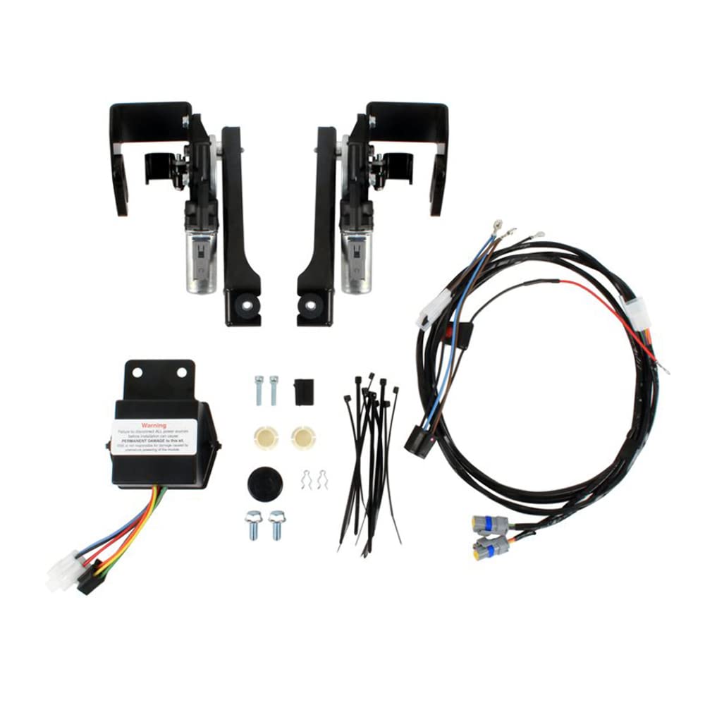 Detroit Speed 122008 Electric Headlight Door Kit - Universal Upgrade for Classic Muscle Cars & Hot Rods | Easy Installation & Durable Performance for Night Driving & Car Shows