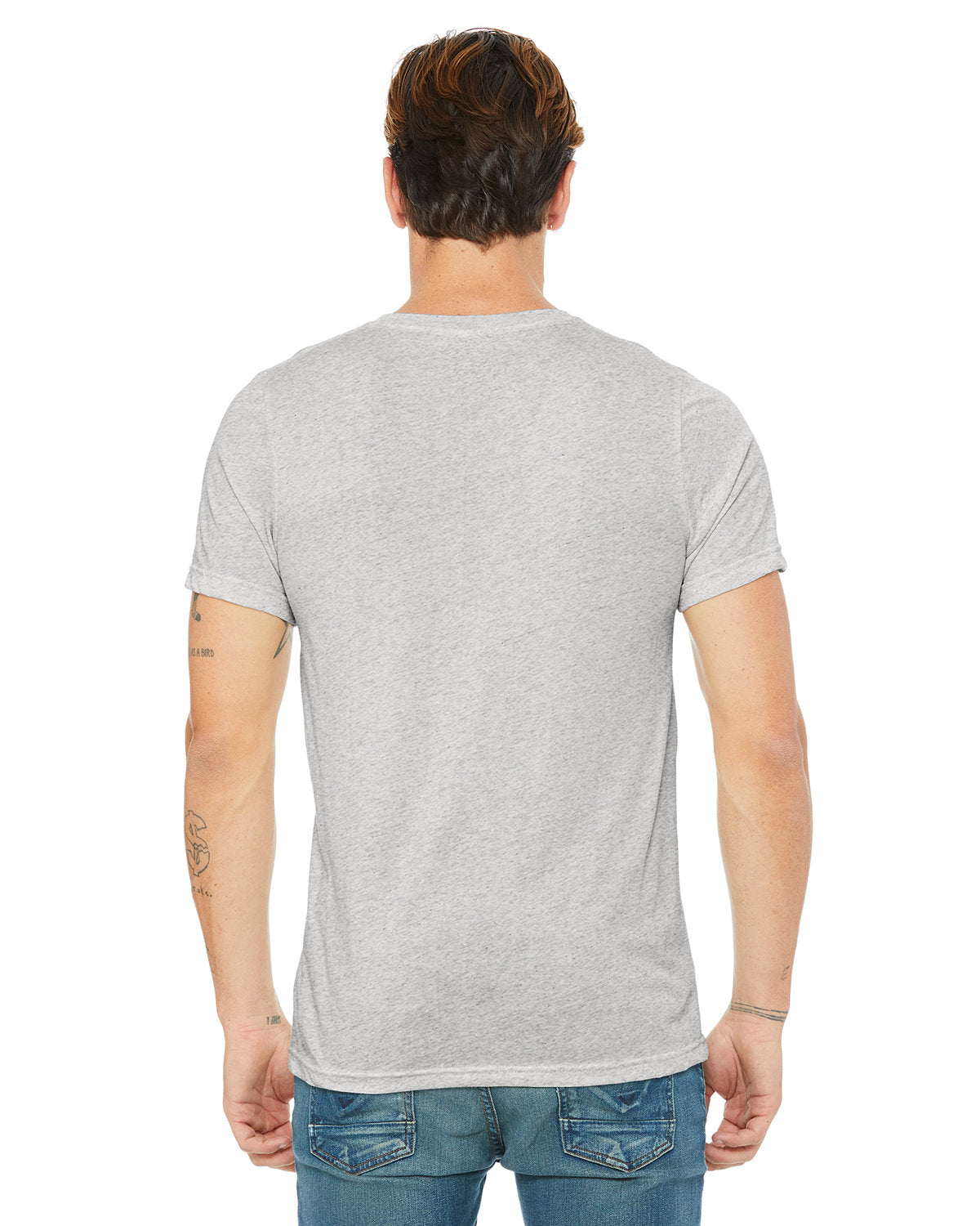 Bella + Canvas 3415C Unisex Triblend V-Neck T-Shirt - Soft Comfortable Tee for Men & Women - Perfect for Casual Wear, Gym, and Everyday Outfits