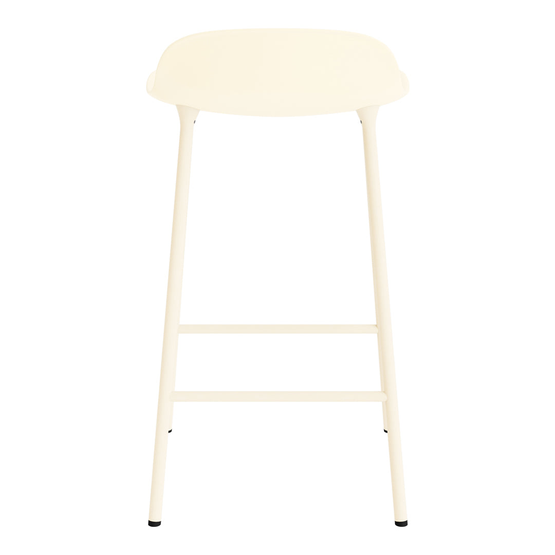 Modern Metal Leg Form Counter Stool - Bar Stool for Kitchen Island, Breakfast Nook & Home Decor - Adjustable Height Contemporary Dining Stool