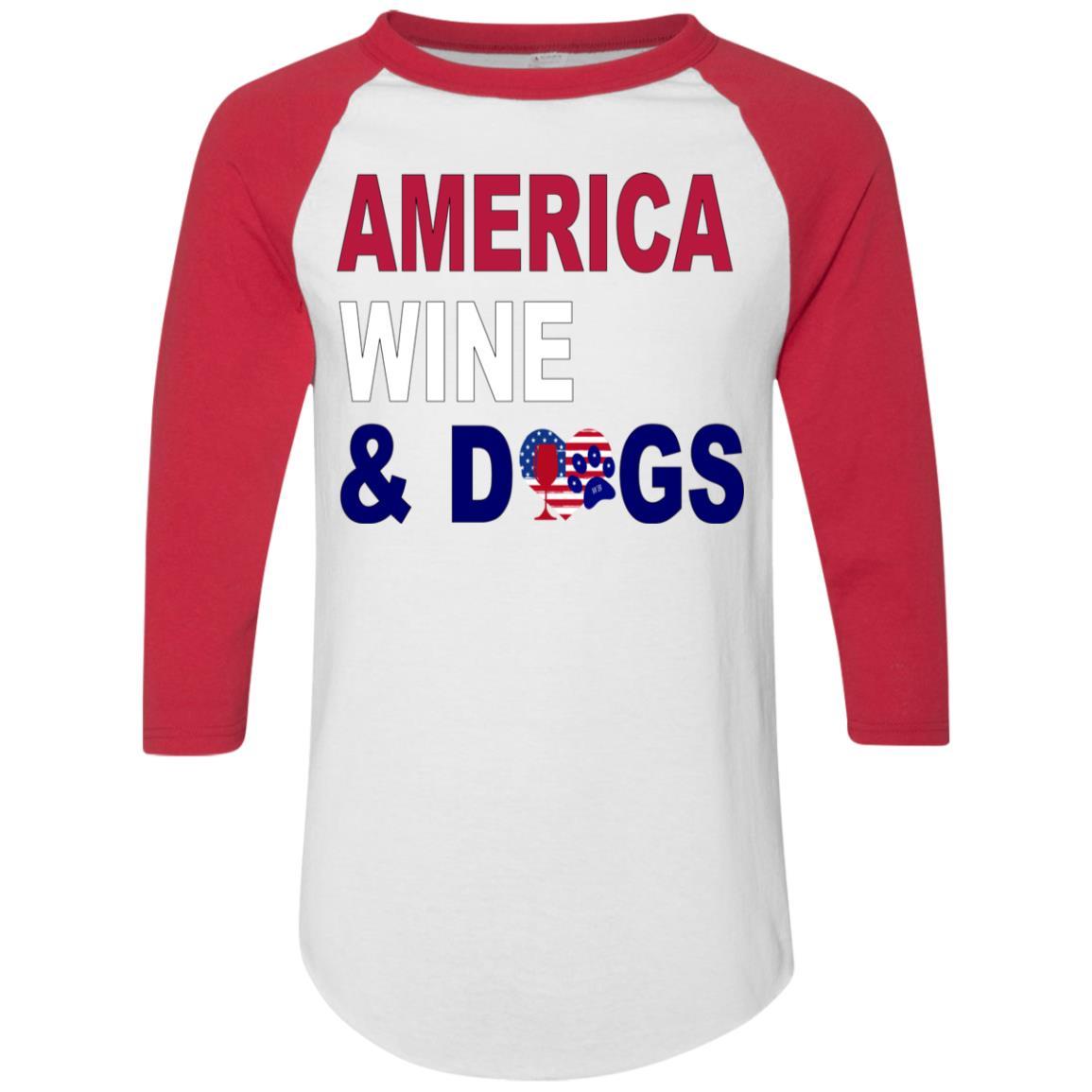 WineyBitches.Co Colorblock Raglan Jersey - Stylish Women's Baseball Tee for Casual Wear, Lounge & Outfits