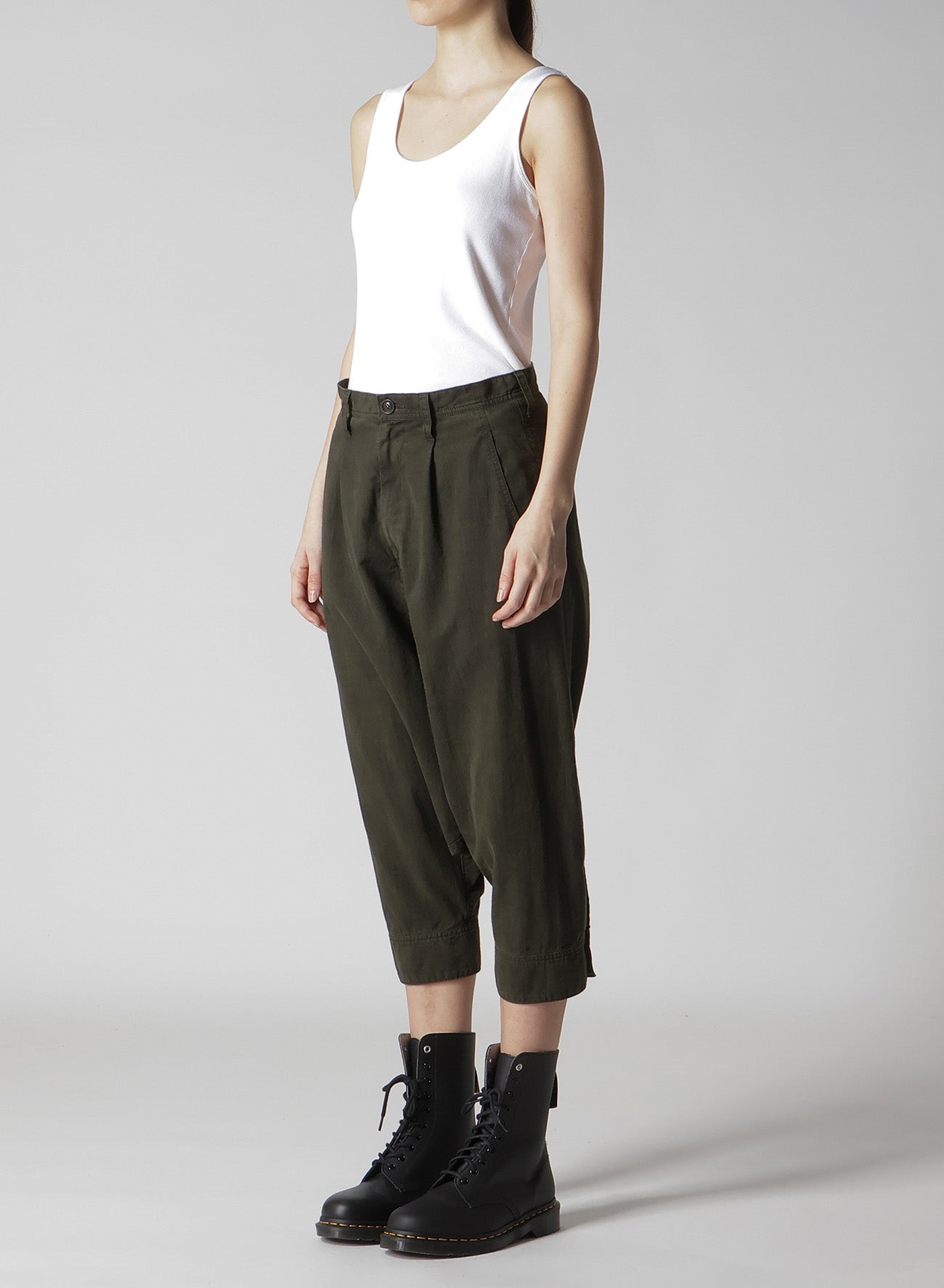 Stylish Cotton Slab Garment Dyed Cuffed Hem Sarouel Pants for Men & Women - Perfect for Casual Wear, Street Fashion, and Boho Outfits