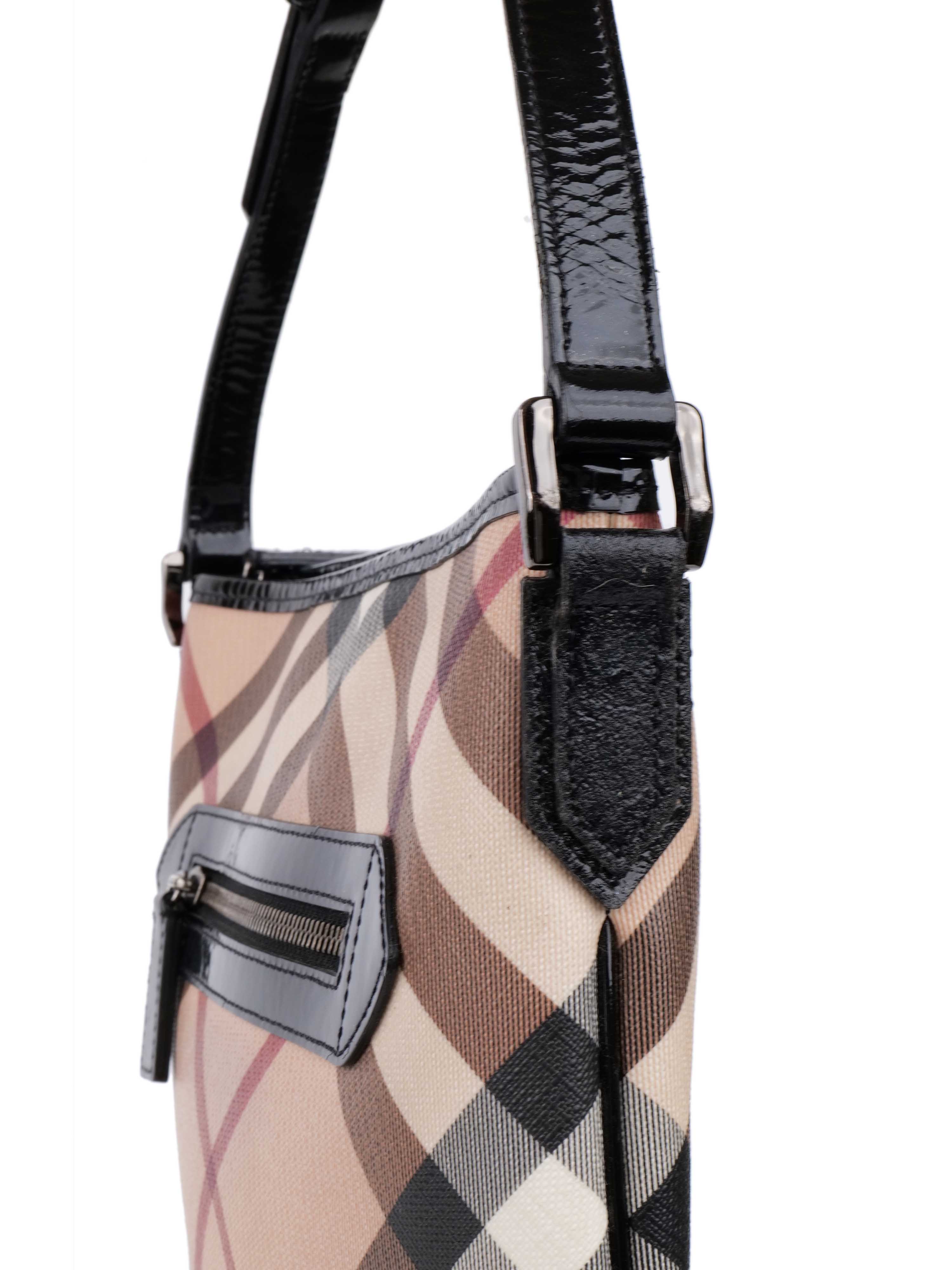 Burberry Haymarket Check Shoulder Tote Bag - Luxury Designer Handbag for Women | Perfect for Work, Travel & Everyday Use