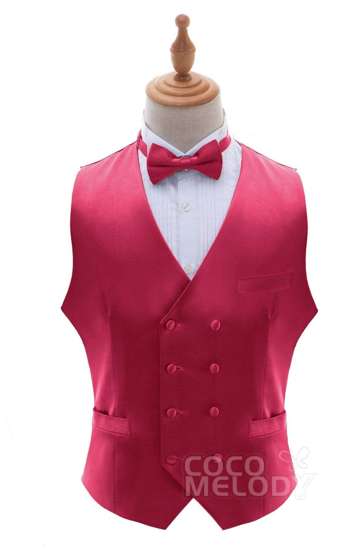 Men's Stretch Silk-Like Satin Vest - Comfortable & Breathable Formal Wear for Weddings, Parties & Business Events - CZ170021