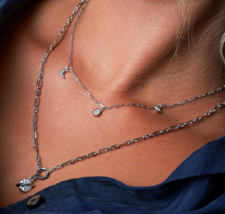 Celestial Sun, Moon & Star Pendant Necklace for Women - Elegant Zodiac Jewelry Gift for Birthday, Anniversary & Everyday Wear