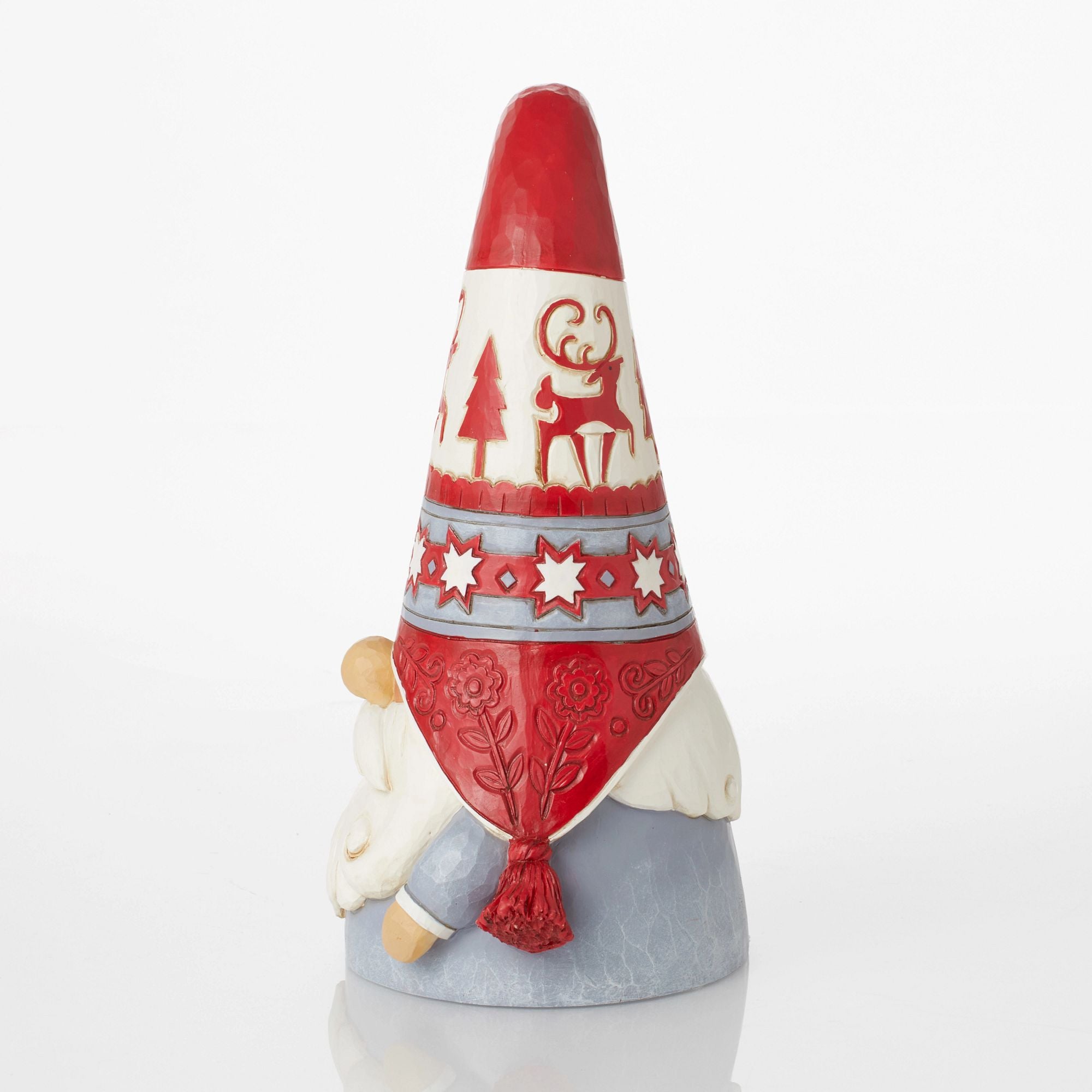 Nordic Noel Gnome Flap Hat Figurine - Christmas Decoration for Home, Office & Holiday Party Decor