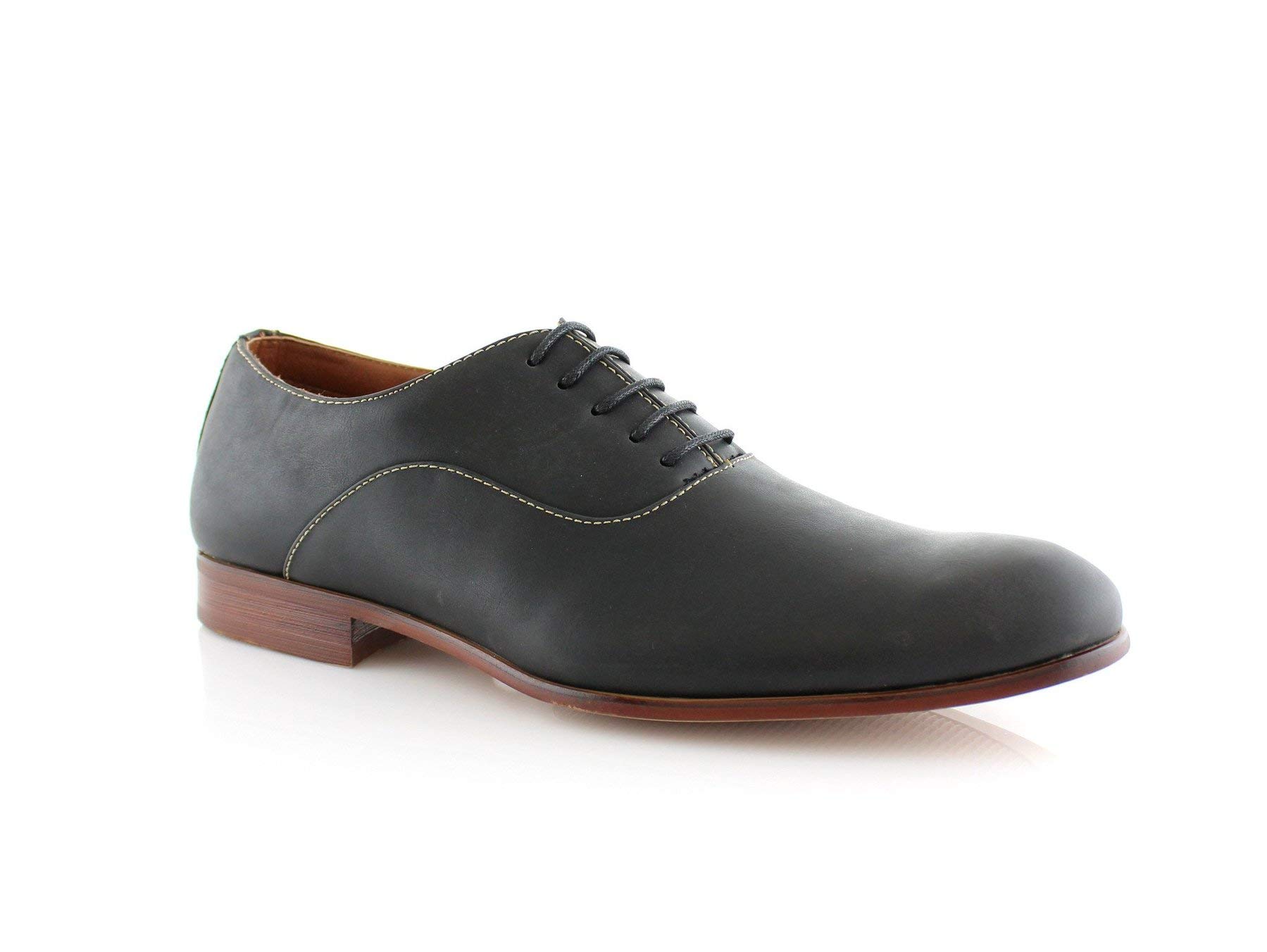 Ferro Aldo Classic Men's Oxford Dress Shoes - Formal Round Toe Leather Business Shoes for Office, Wedding & Special Occasions