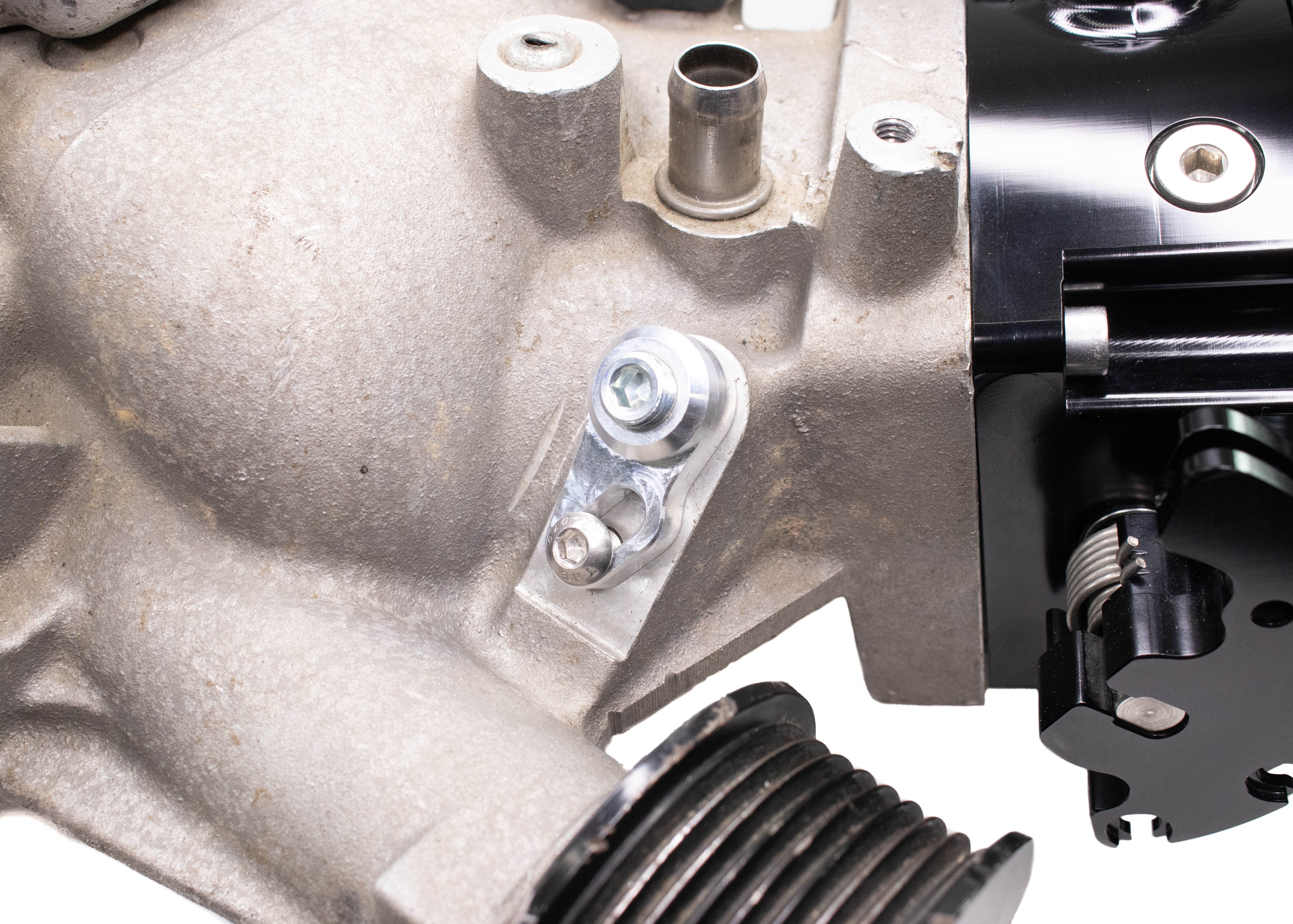 Motion Raceworks / Lokar Compatible LSA Billet Aluminum Throttle Cable Bracket - High Performance Upgrade for LS Engine Swaps - Perfect for Hot Rods, Muscle Cars & Racing Applications