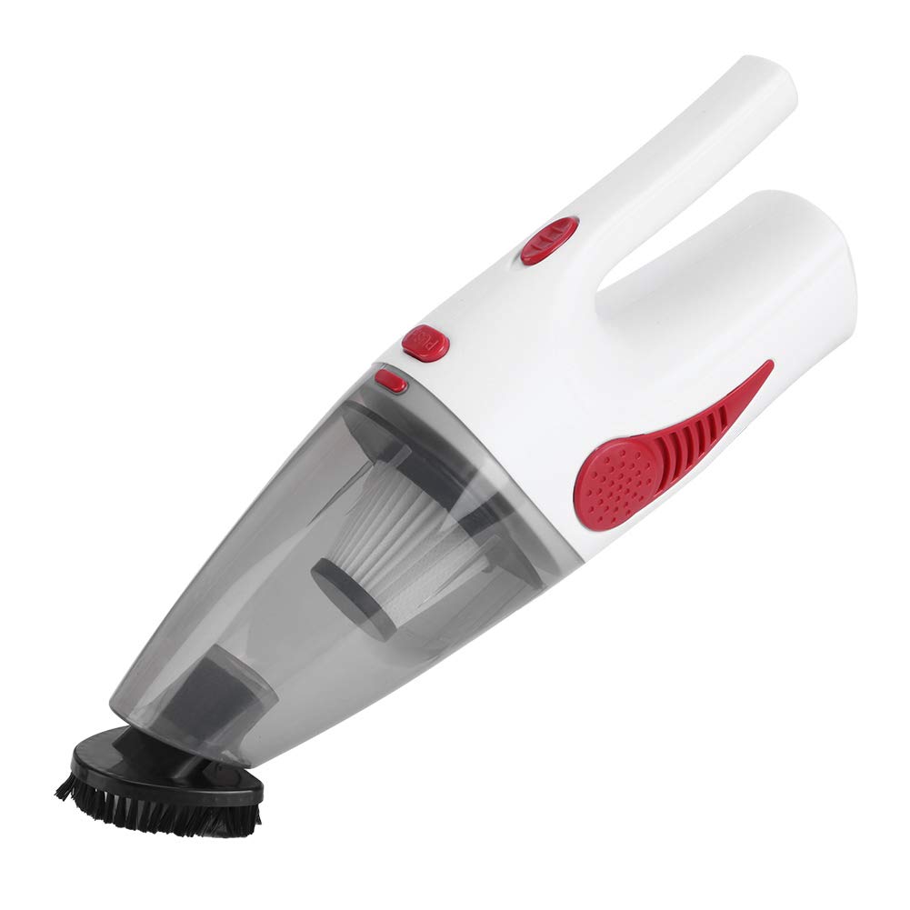 Greensen 12V Portable Handheld Car Vacuum Cleaner - Wet & Dry Dual-Use, USB Charging, Compact Dust Catcher (White) - Perfect for Car Seats, Home, Office & Travel Cleaning