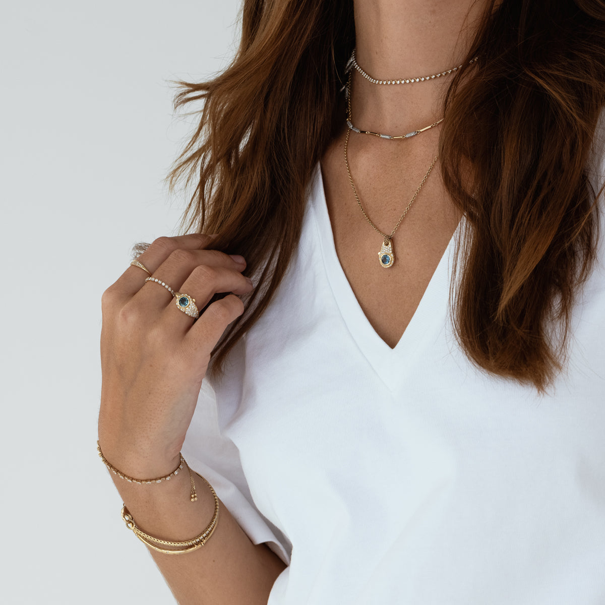 Birthstone Lock Necklace - Personalized Sterling Silver Pendant with 12 Month Gemstones | Perfect Gift for Mom, Daughter, Wife | Birthday, Anniversary, Valentine's Day Jewelry