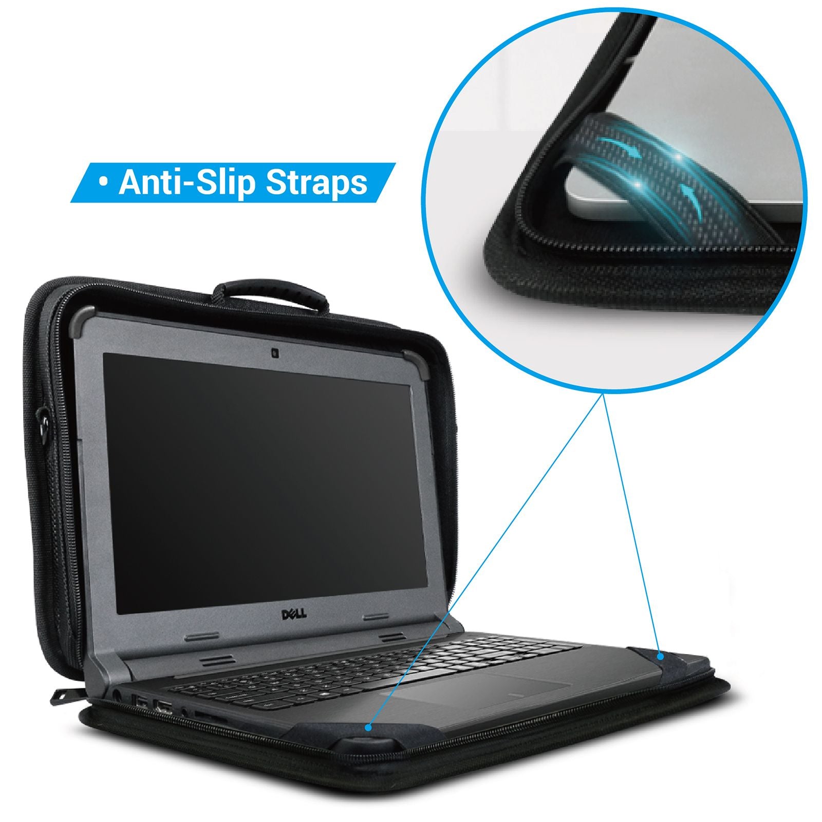 iBenzer Bumptect Protective Laptop Carrying Case - Shockproof & Water-Resistant Sleeve for 13-15 Inch MacBook Pro/Air, Dell, HP - Perfect for Travel, Office & School Commute