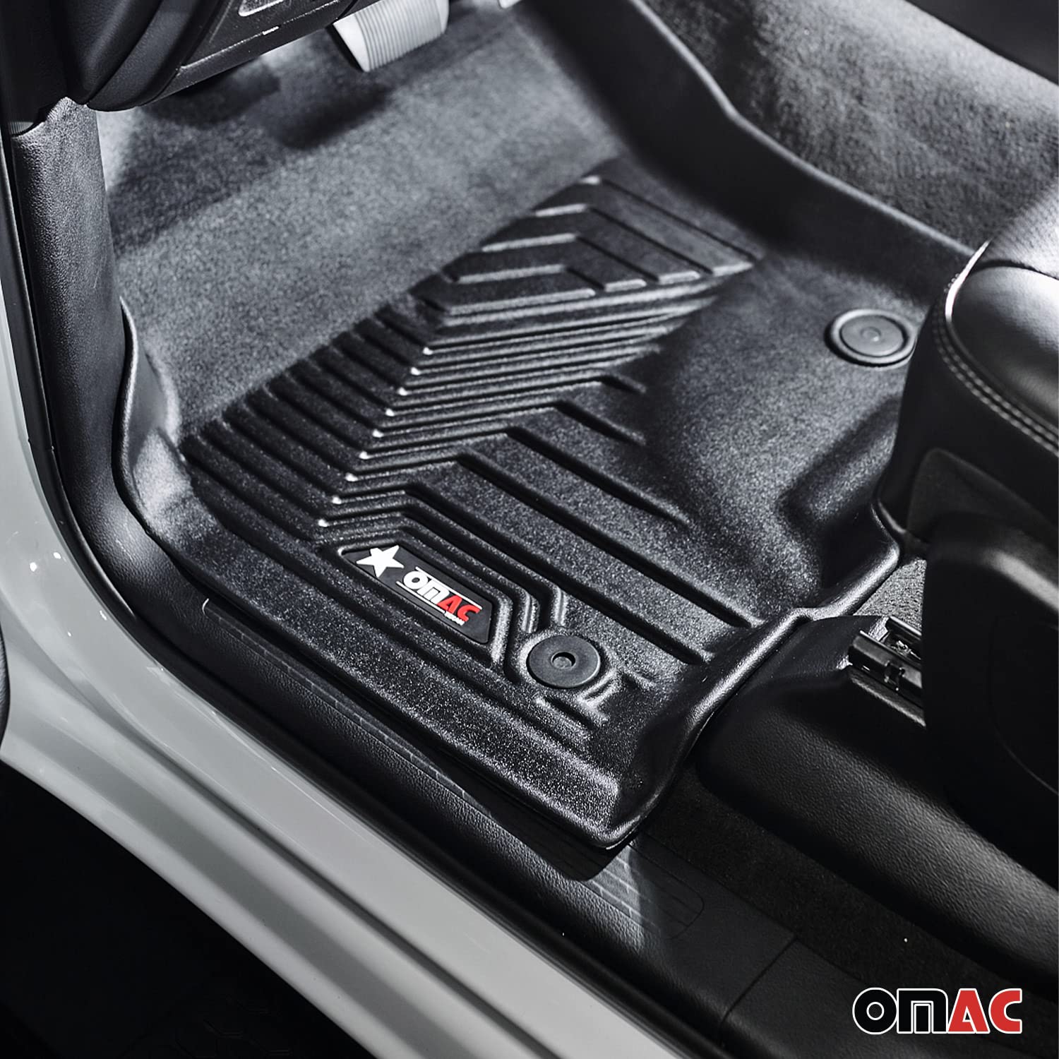 Premium All-Weather 3D Custom Fit Floor Mats for Hyundai Palisade 2020-2025 - Waterproof, Odorless TPE Rubber Car Mats with Non-Slip Design | Laser Measured for Perfect Fit | Ideal for Daily Commute, Road Trips & Family Protection