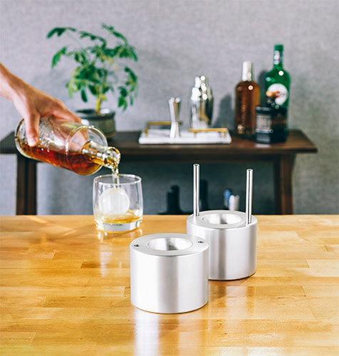 Premium 55mm Glacier Ice Ball Molds - Perfect for Whiskey, Cocktails & Chilling Drinks in Style