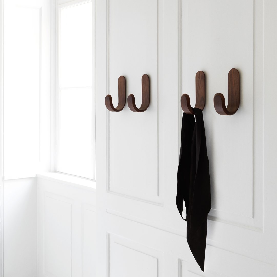 Normann Copenhagen Johansen Curve Hook Shelving - Modern Wall Shelf for Home & Office Organization | Perfect for Living Room, Bedroom, or Kitchen Storage