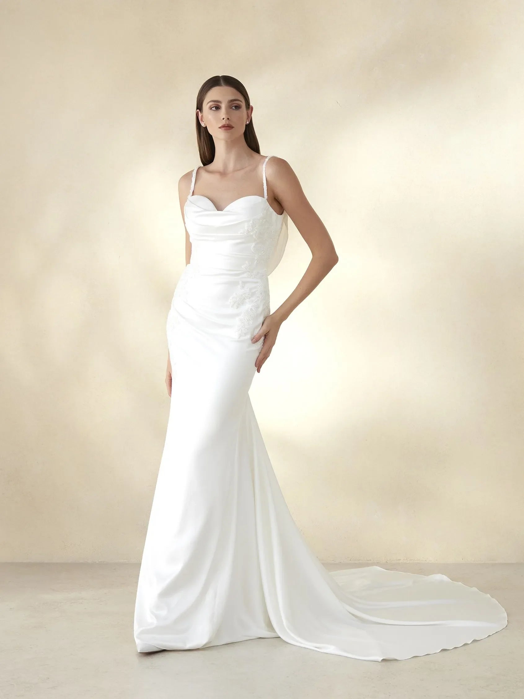 Pronovias Wave Wedding Dress - Elegant Lace Bridal Gown for Beach & Destination Weddings | Perfect for Outdoor Ceremonies & Romantic Photos